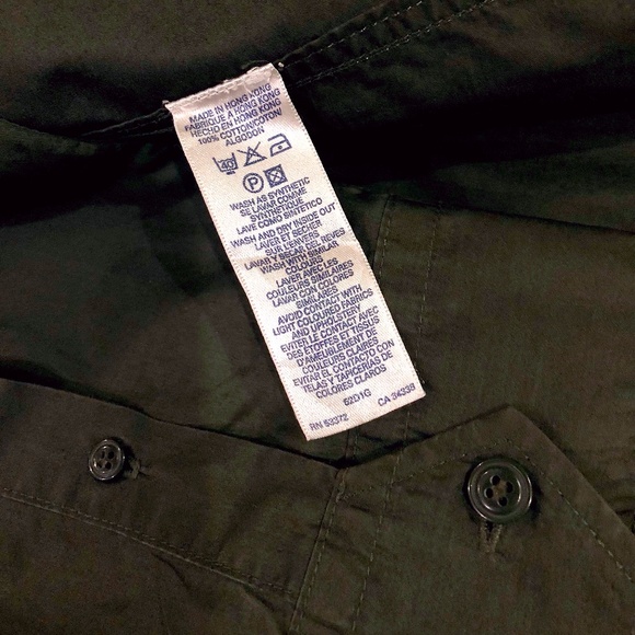 FRENCH CONNECTION Men's Khaki Green Military Shirt FCUK Small - Picture 11 of 13